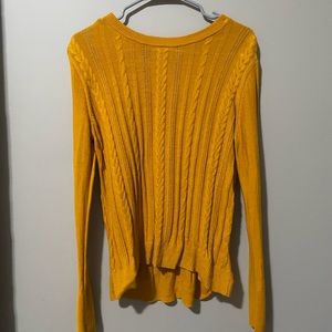 target , size medium , harvest yellow sweater